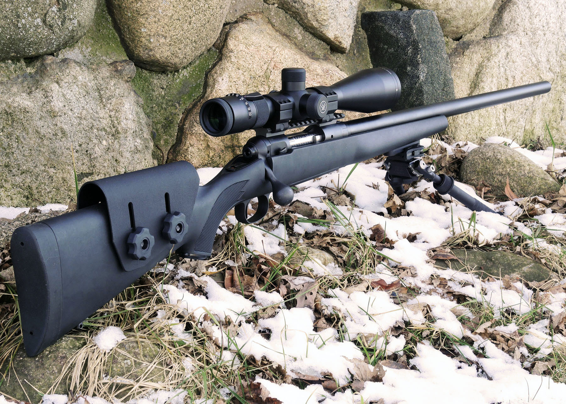 Razor Rest Cheek Riser on Savage Rifle